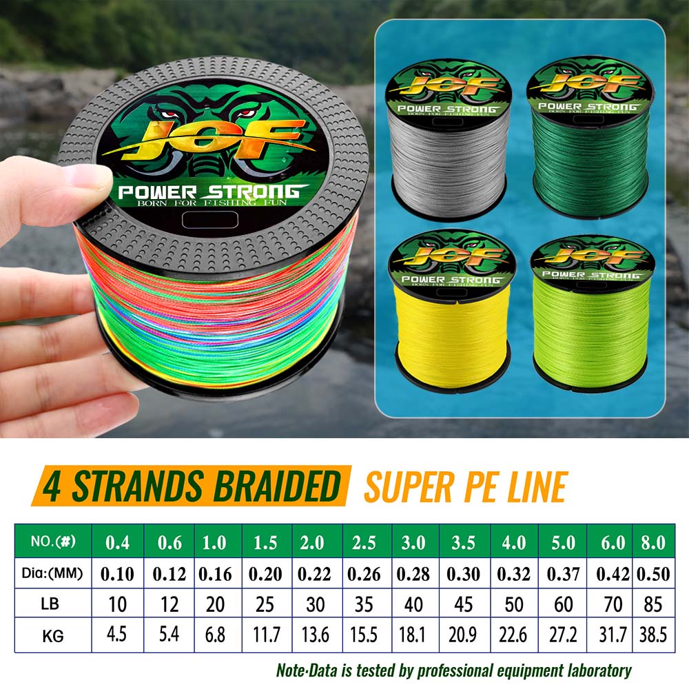 JOF 4 Strands Fishing Line 300 - đánh giá và giá Copolymer Line