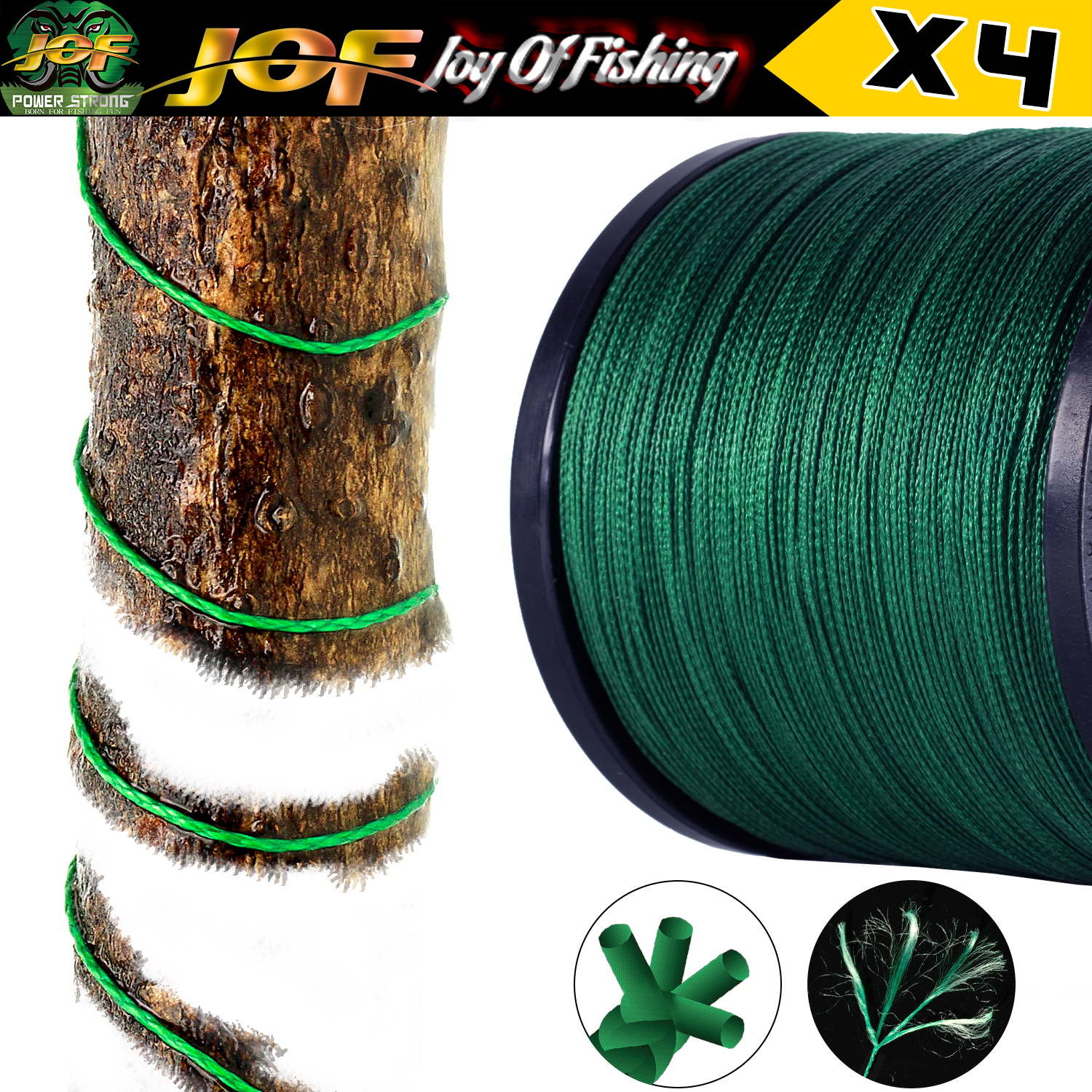 JOF 4 Strands Fishing Line 300 - đánh giá và giá Copolymer Line