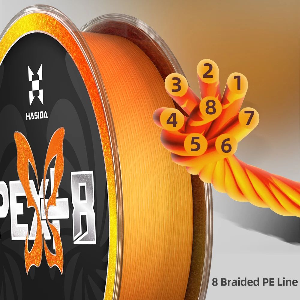 HASIDA Butterfly 100m 8Braided - đánh giá và giá Copolymer Line